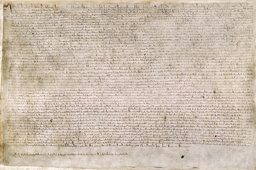 Magna Carta - 1215, British Library copy